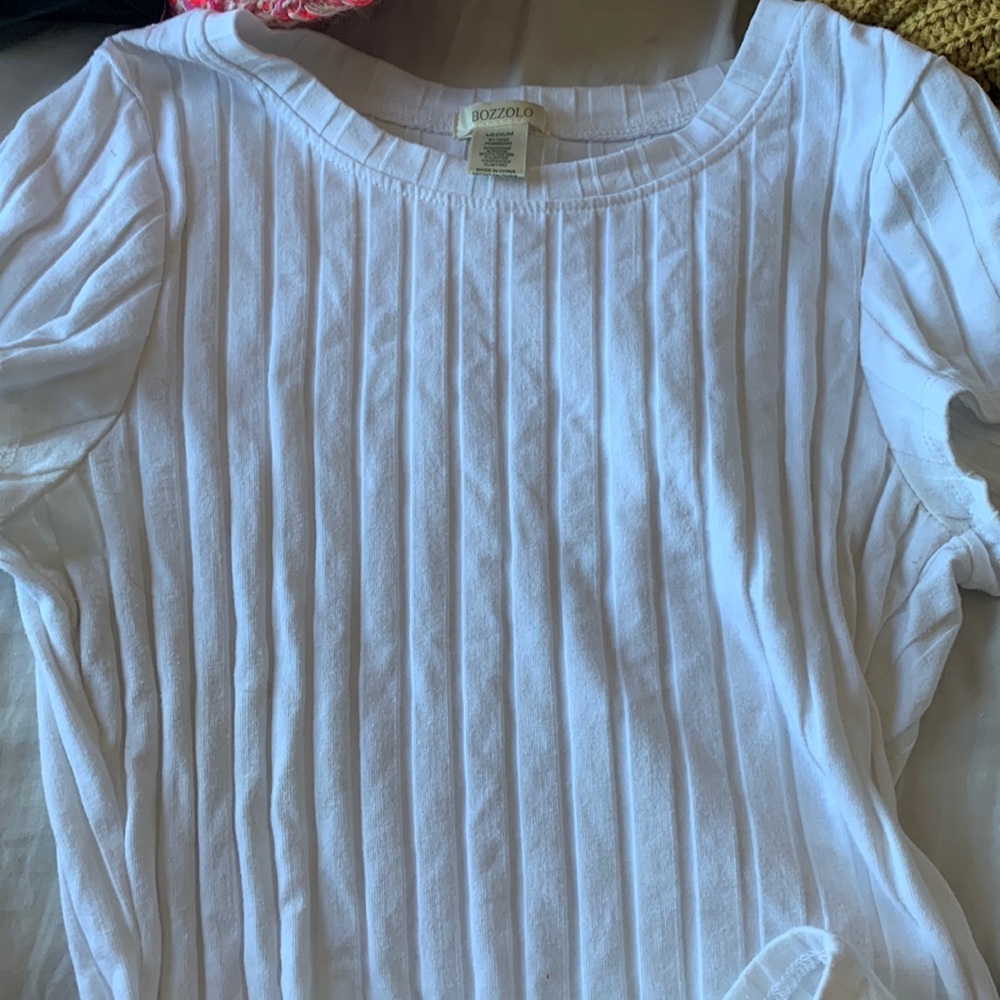 White crop top